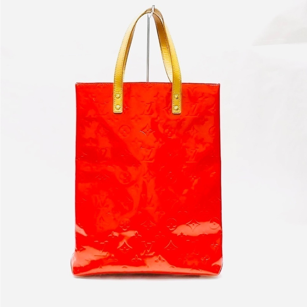Louis Vuitton LV Tote Bag  Reade MM Red Vernis, Pre Owned